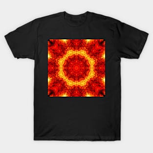 Ominous Red Kaleidoscope pattern (Seamless) 2 T-Shirt